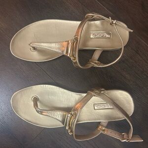 Aldo Metallic Gold Women's Sandals size 8
